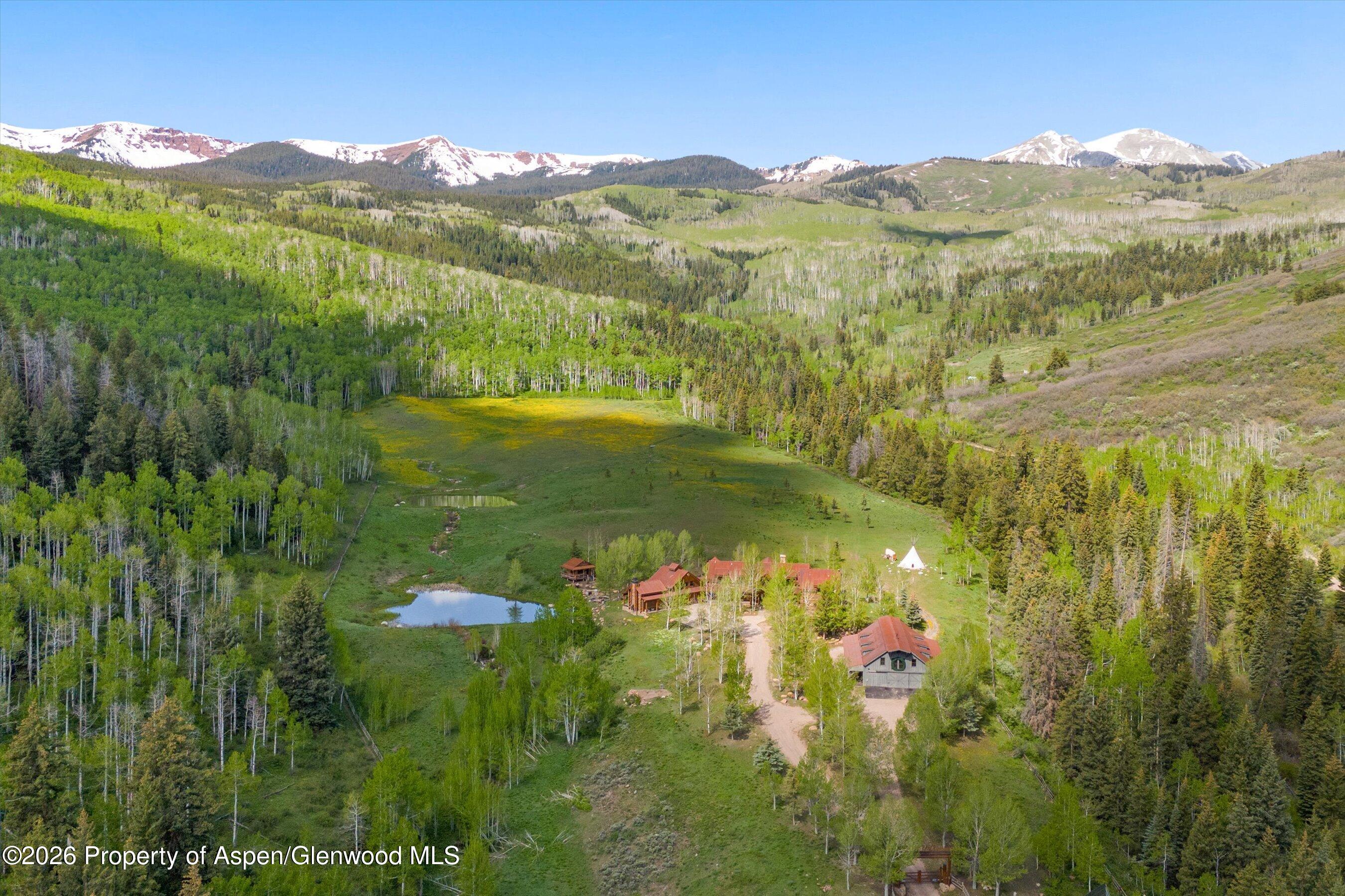 6855 Capitol Creek Road Snowmass, CO 81654 - Photo 76 of 79 a view of a lush green hillside and mountains