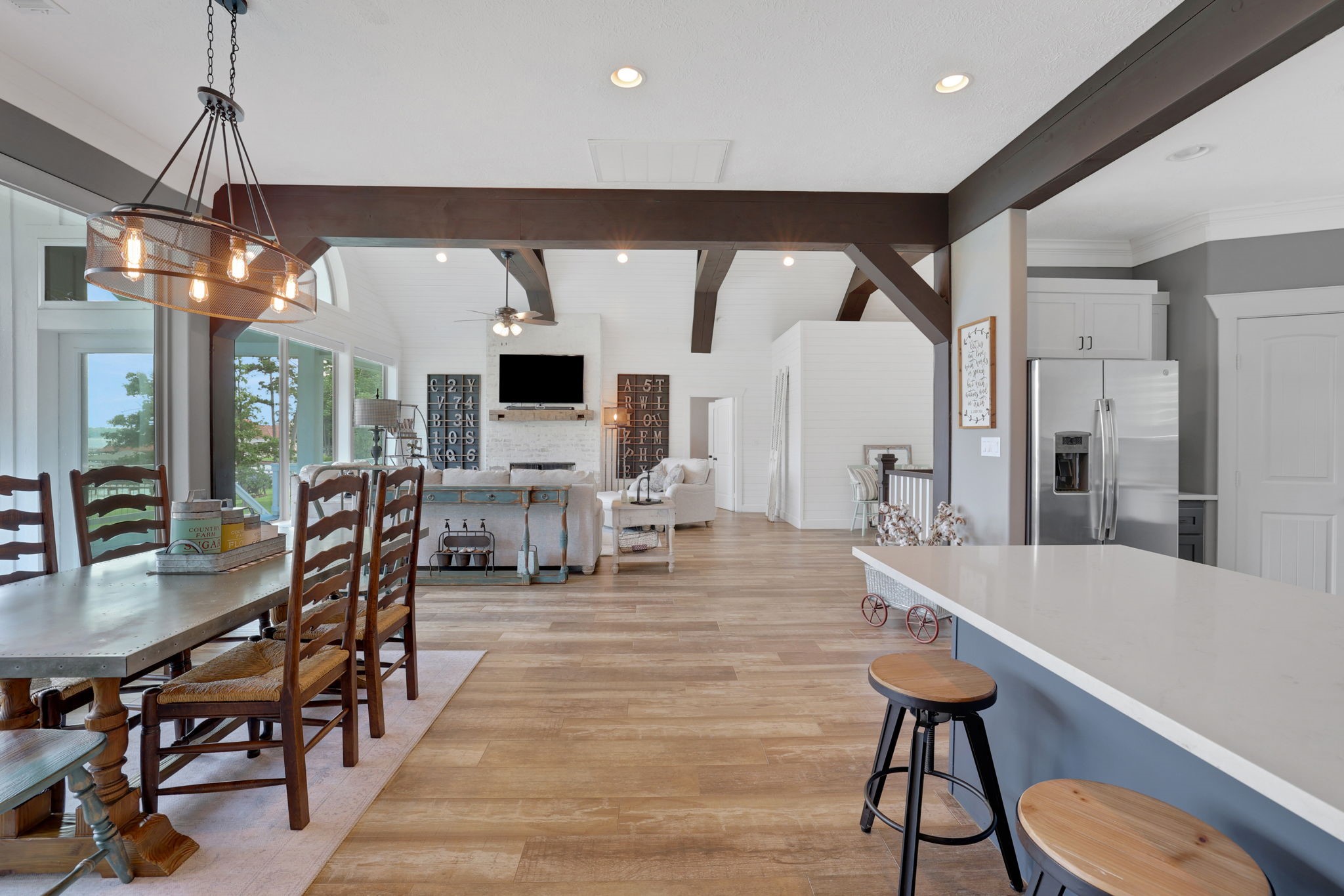 231 Ridge Cove Lane Coldspring, TX 77331 - Photo 49 of 50 The home's modern farmhouse design and open floor plan provide an inviting space