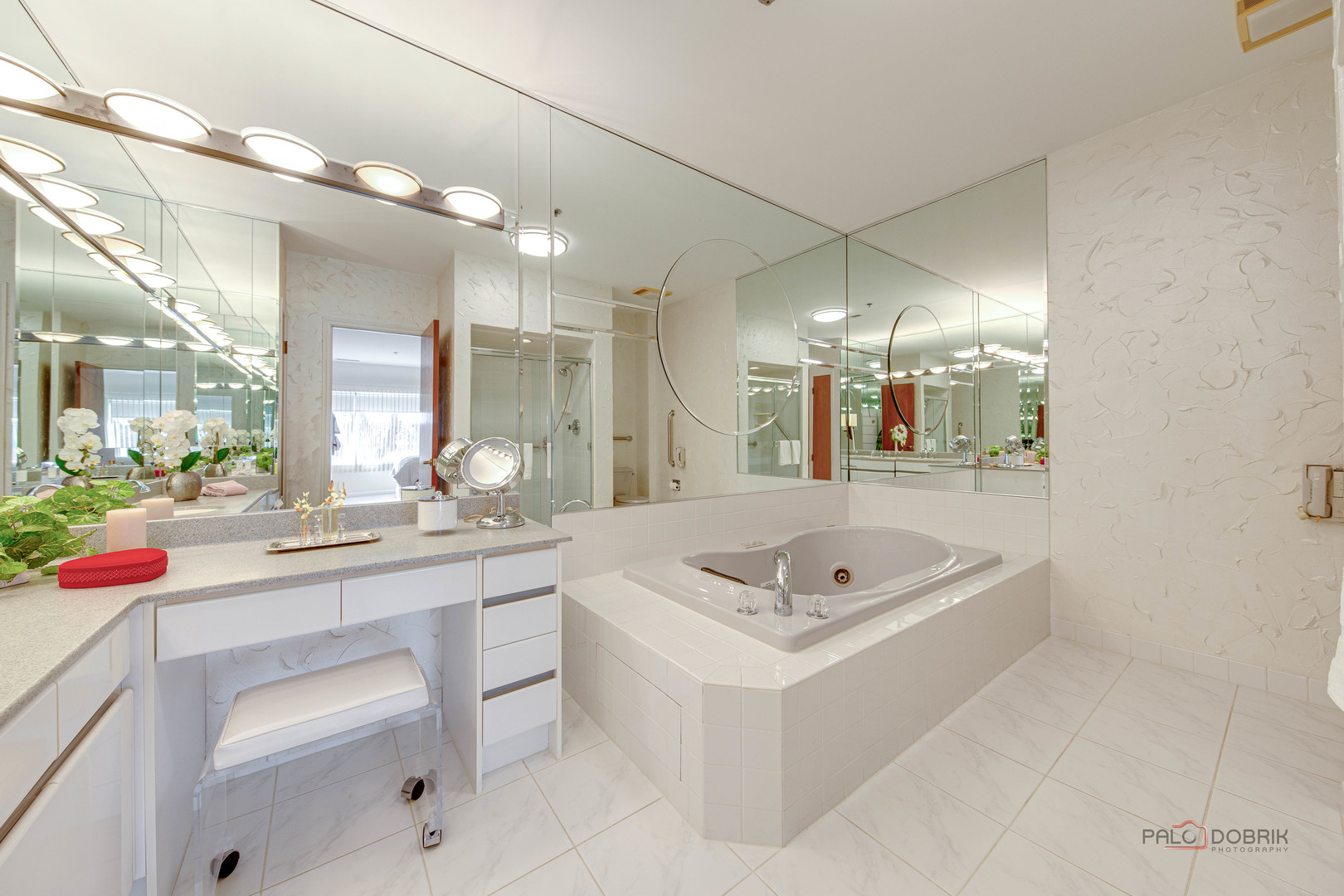 209 Rivershire Lane, Unit 203 Lincolnshire, IL 60069 - Photo 31 of 50 a view of counter top space with sink and mirror