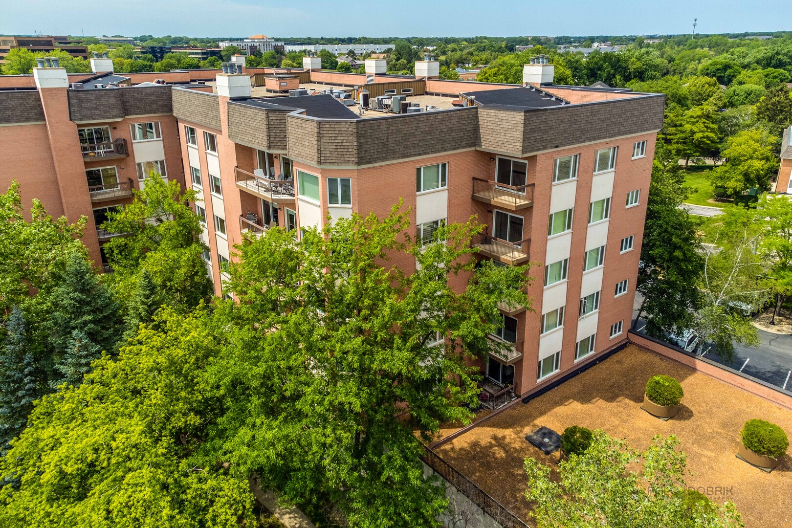 209 Rivershire Lane, Unit 203 Lincolnshire, IL 60069 - Photo 47 of 50 an aerial view of a house