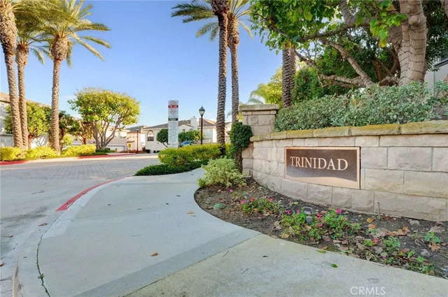 a view of a garden with a pathway