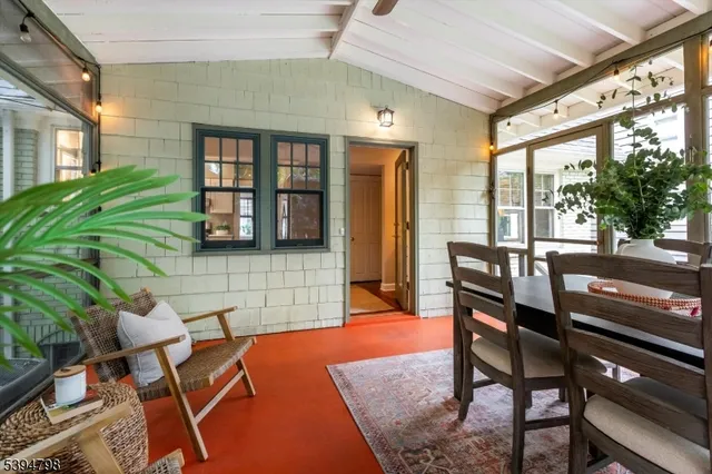 a outdoor space with chairs