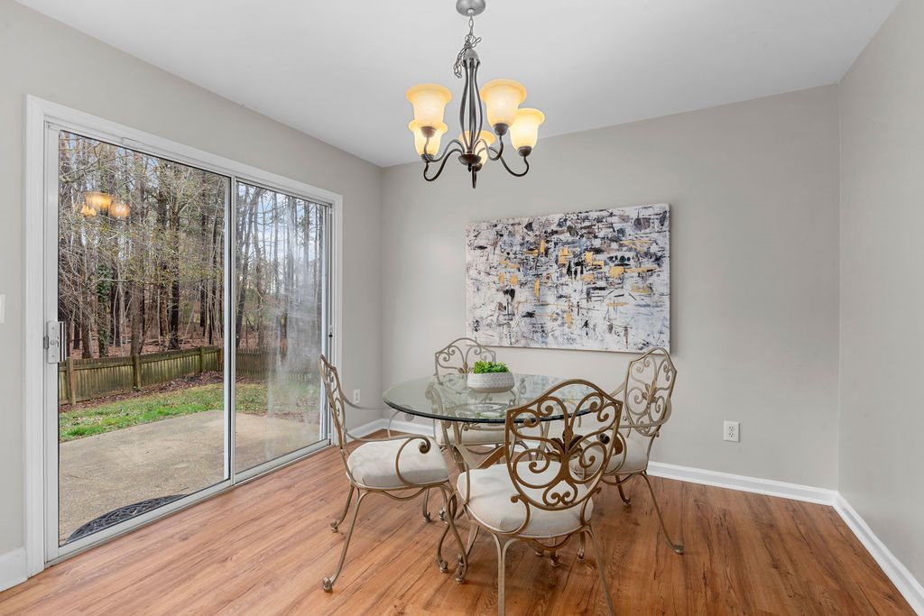 6823 Edwell Court Raleigh, NC 27617 - Photo 6 of 30 Breakfast Area with Direct Access to the Backyard