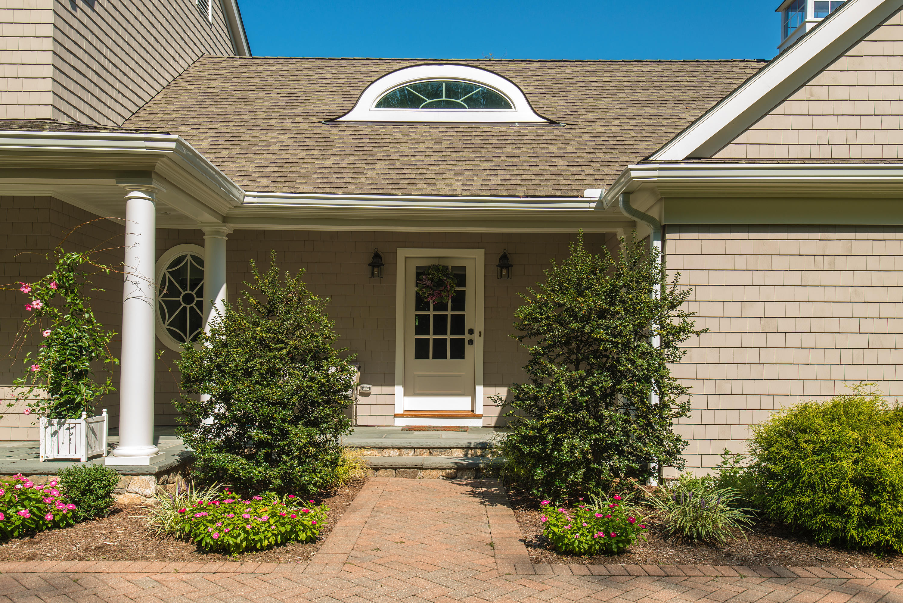 1381 Smith Ridge Road New Canaan, CT 06840 - Photo 28 of 35 a front view of a house