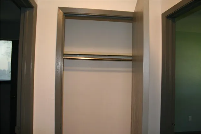 a close view of closet