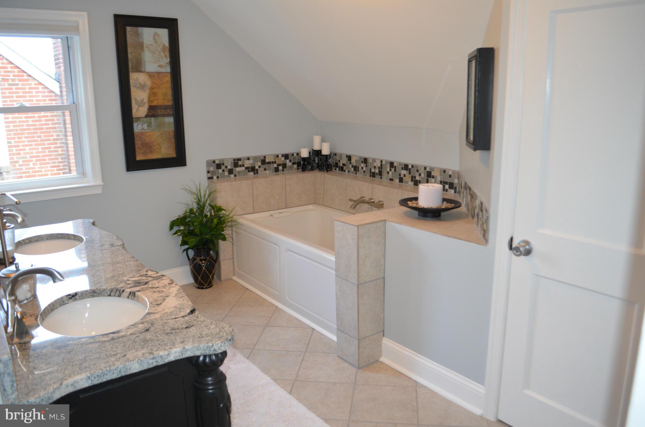 313 Gralan Road Catonsville, MD 21228 - Photo 27 of 30 Amazing Master Bath w/Shower/Tub/Dual Sink Vanity