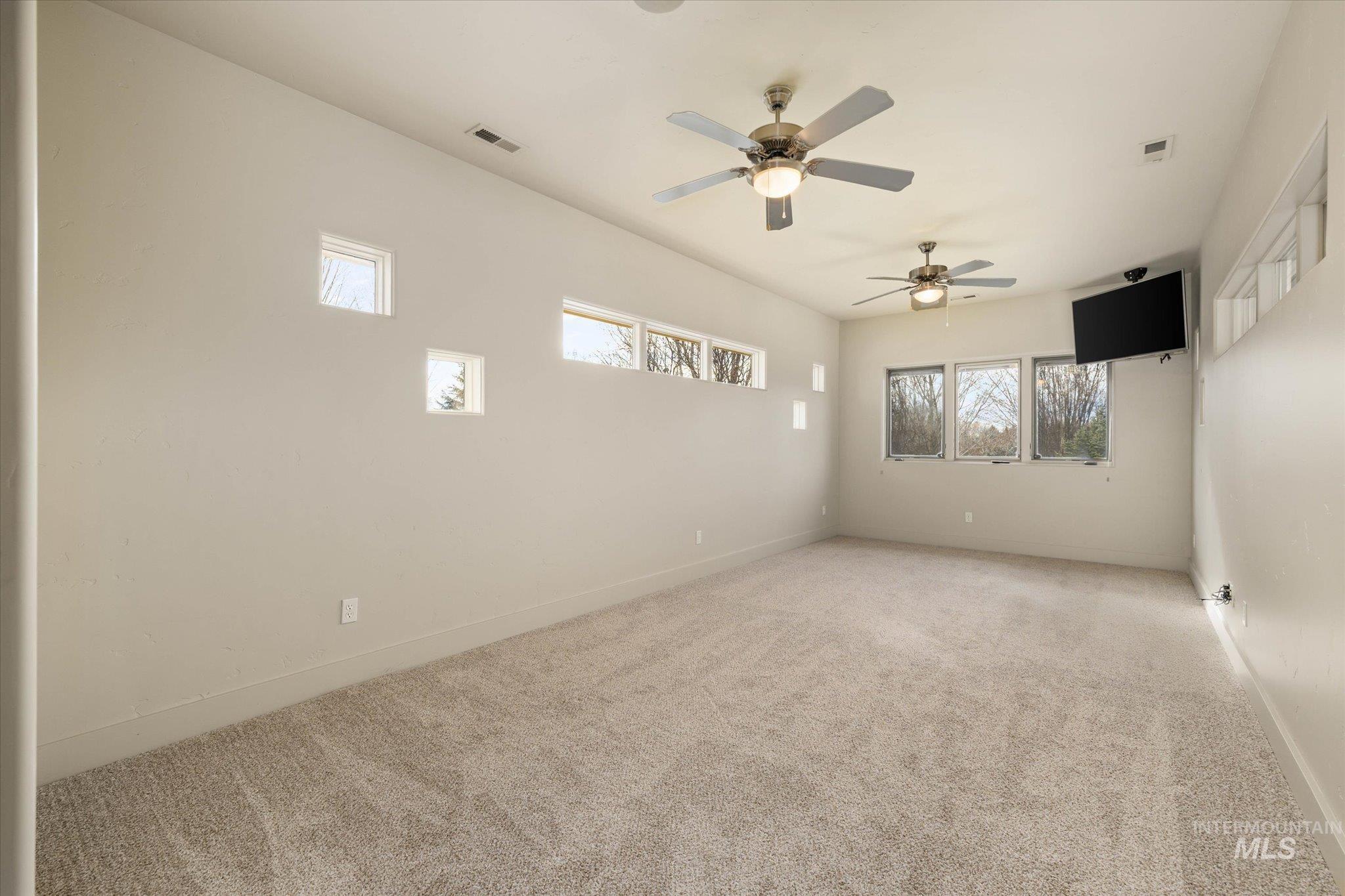 1400 North Razza Way Eagle, ID 83616 - Photo 33 of 50 Unfurnished room with plenty of natural light, carpet, and a ceiling fan
