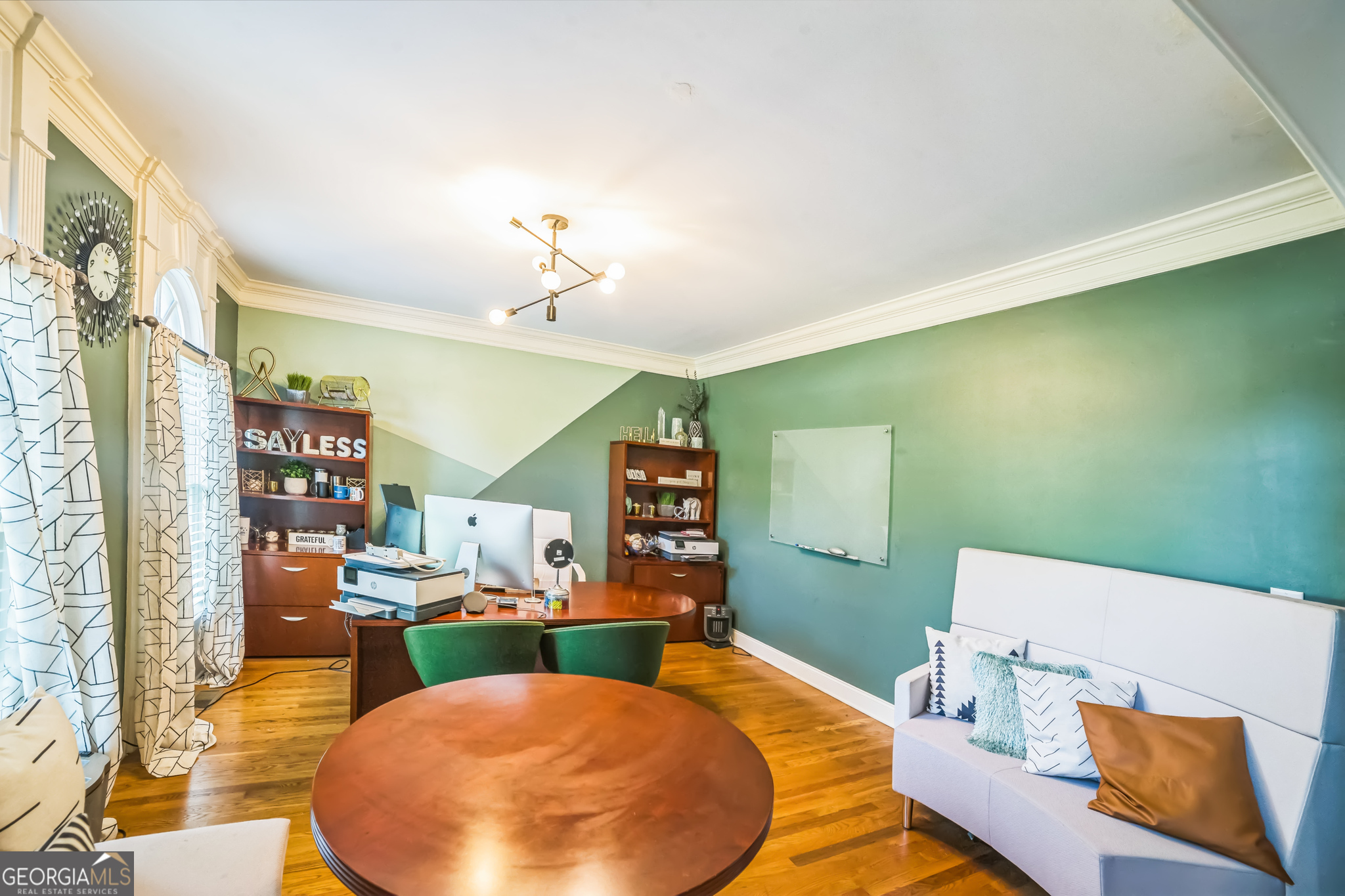 8260 Equinox Lane Fairburn, GA 30213 - Photo 12 of 39 a view of a dining room with furniture and wooden floor