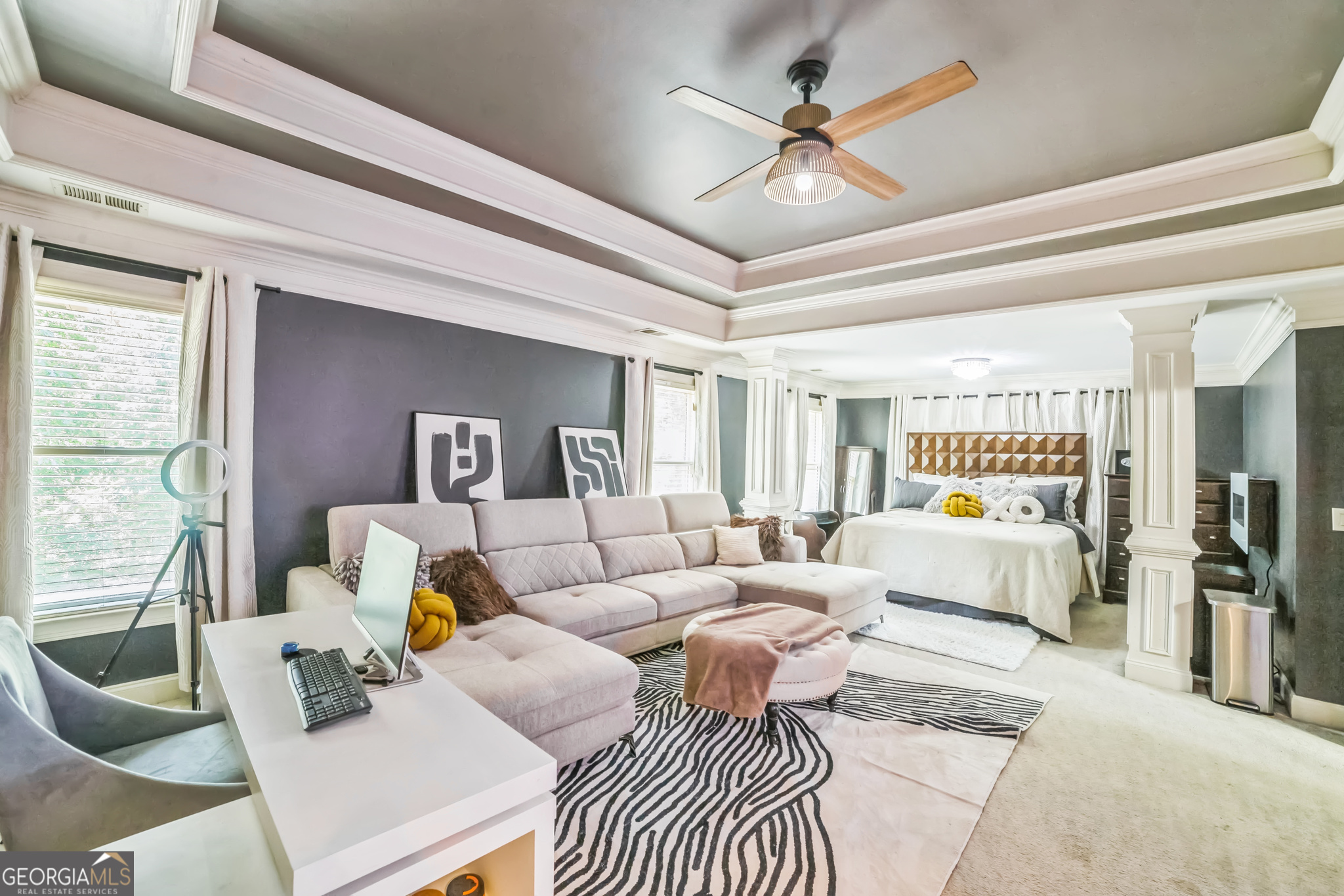 8260 Equinox Lane Fairburn, GA 30213 - Photo 13 of 39 a living room with furniture and a large window