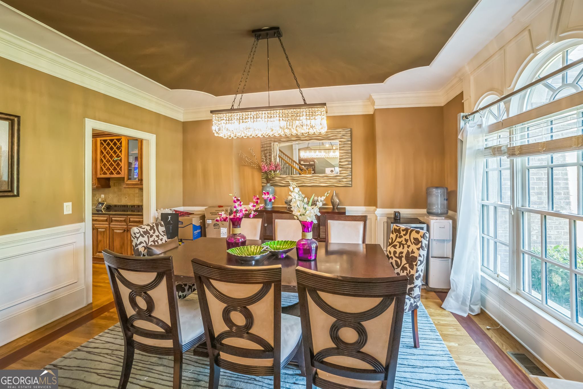 8260 Equinox Lane Fairburn, GA 30213 - Photo 31 of 39 a view of a dining room with furniture window and outside view