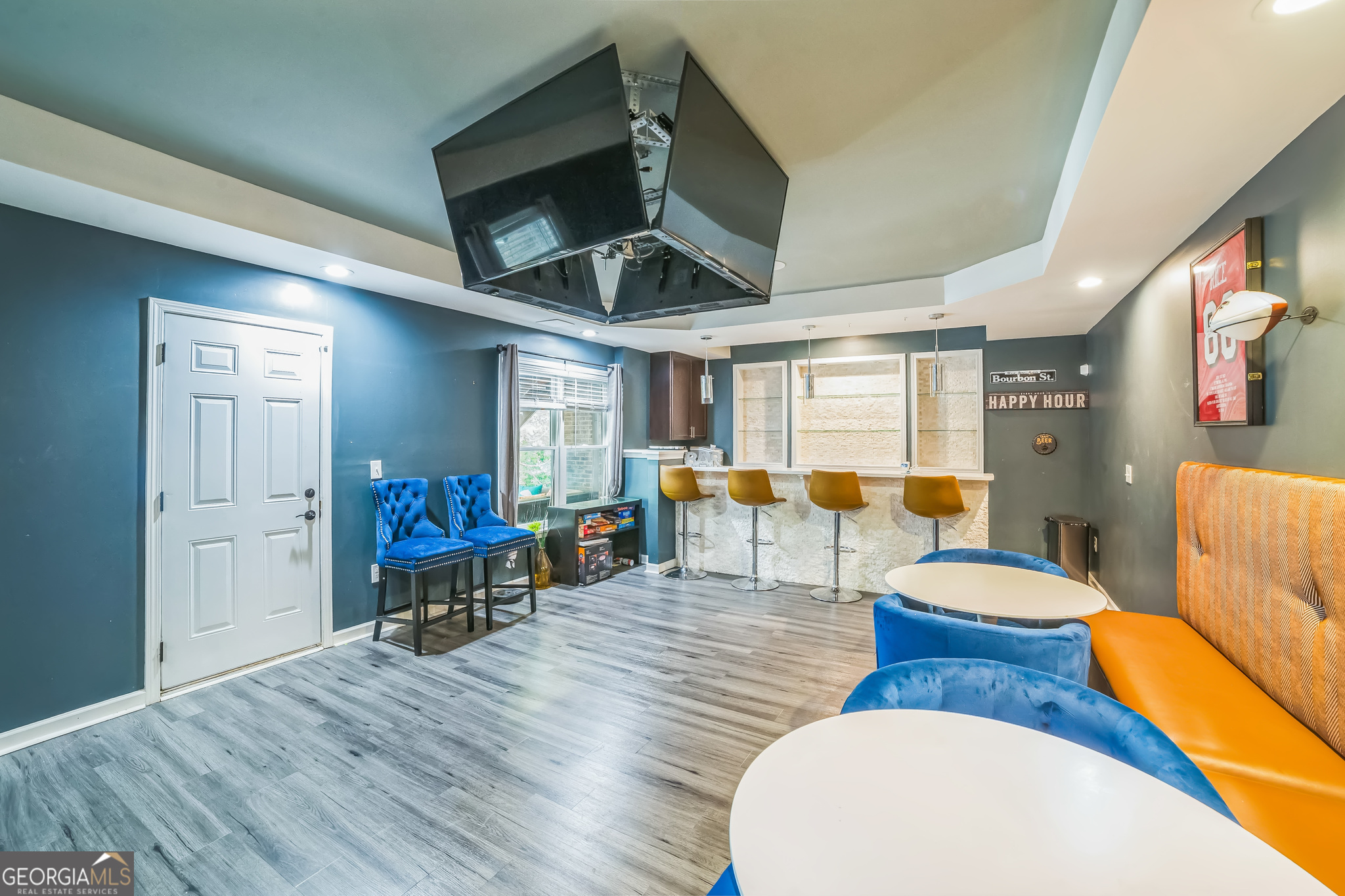 8260 Equinox Lane Fairburn, GA 30213 - Photo 8 of 39 a living room with furniture and wooden floor