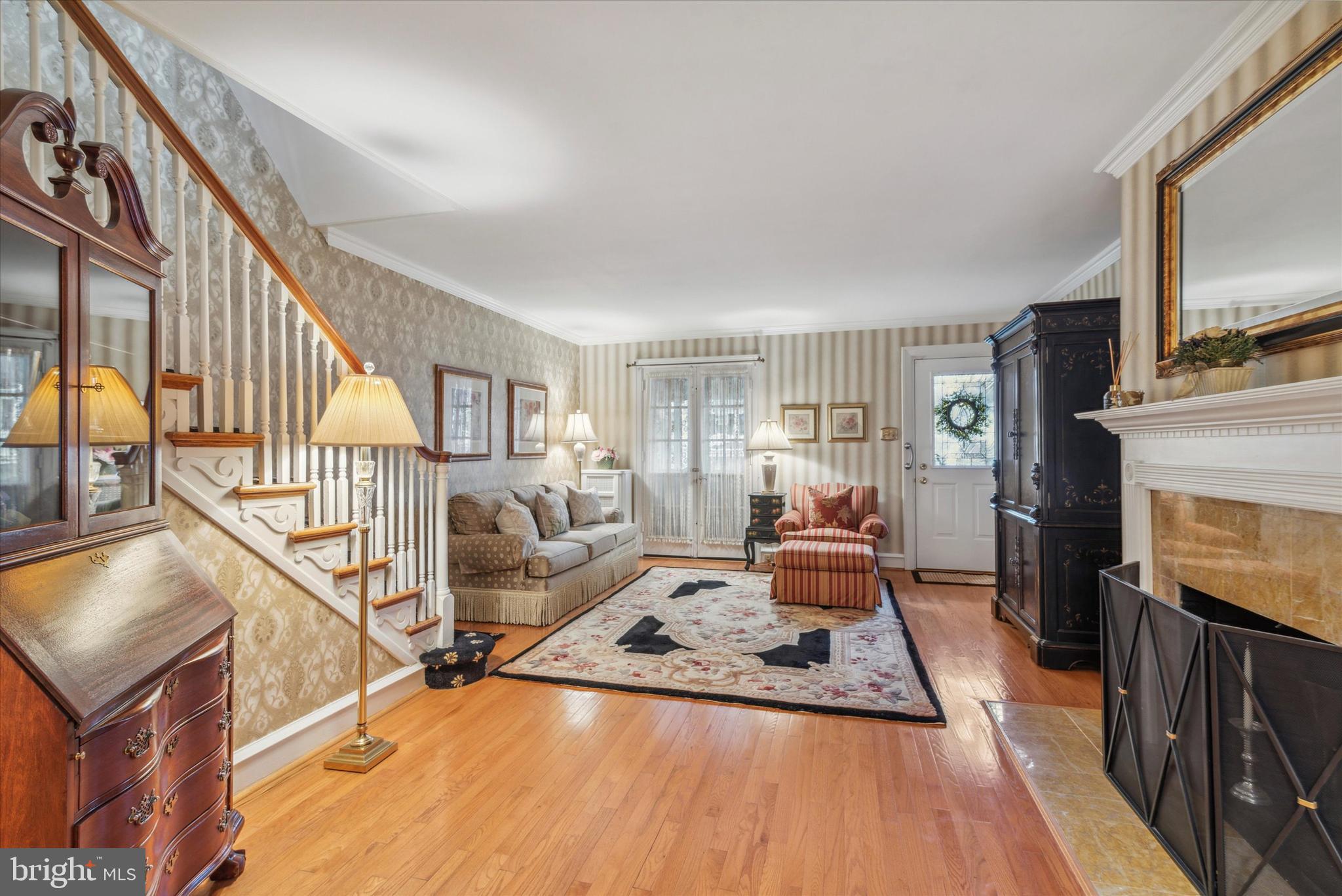 6447 Morris Park Road Philadelphia, PA 19151 - Photo 5 of 17 Living Room with French Doors to Front Patio
