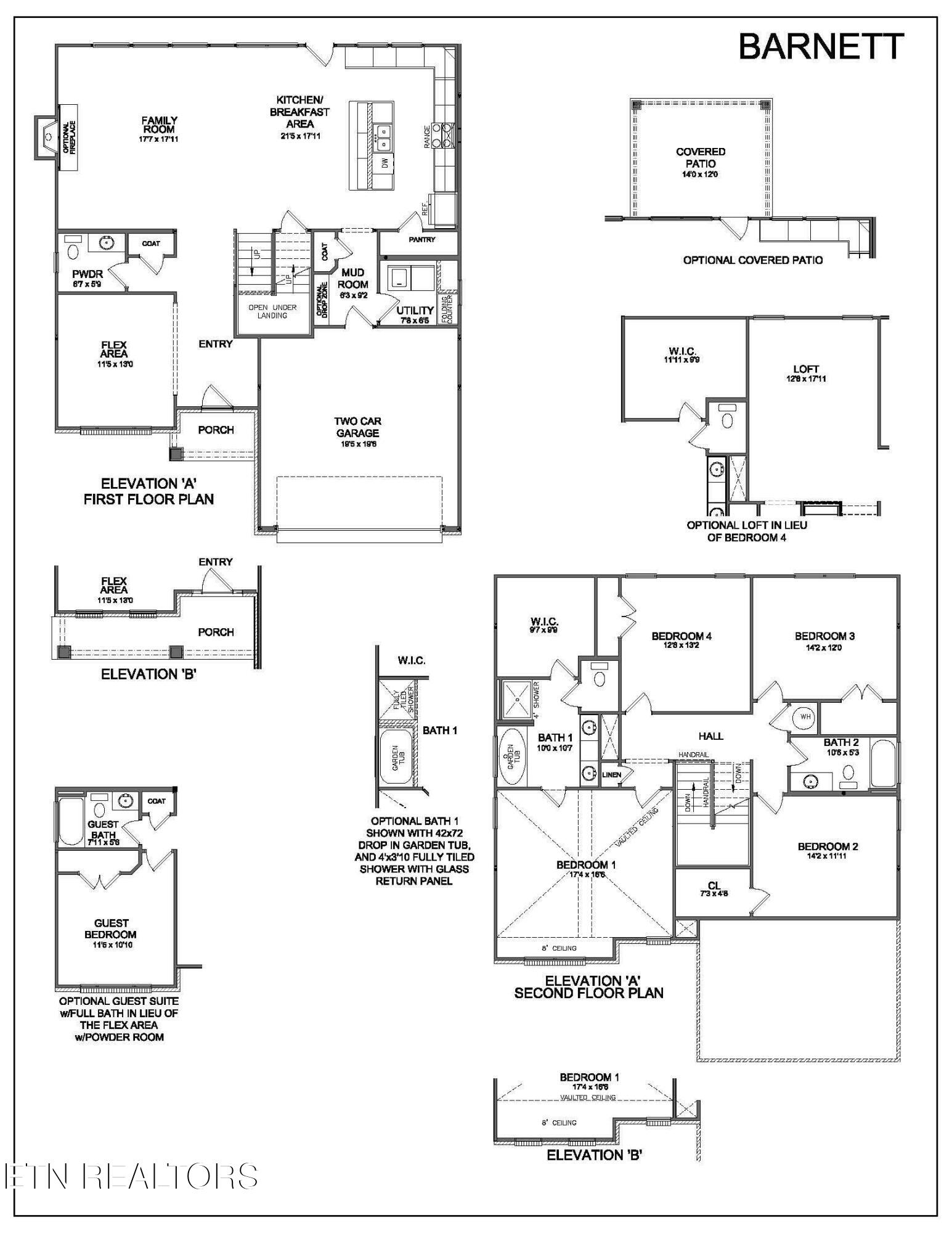1891 Hickory Reserve Road Knoxville, TN 37932 - Photo 13 of 13 Barnett Floorplan Revised 5.25.23