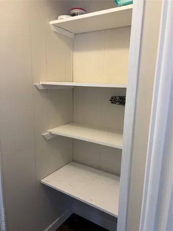 a close view of closet