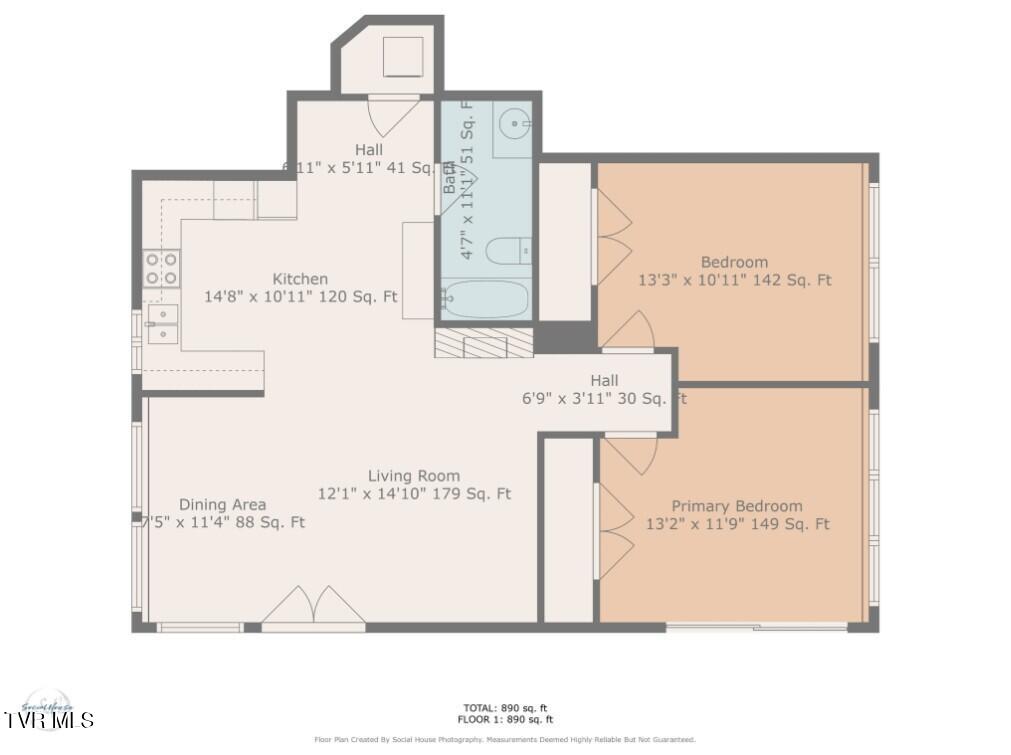 2444 West Allens Bridge Road, Unit 14 Greeneville, TN 37743 - Photo 26 of 26 Floor Plan Unit 14
