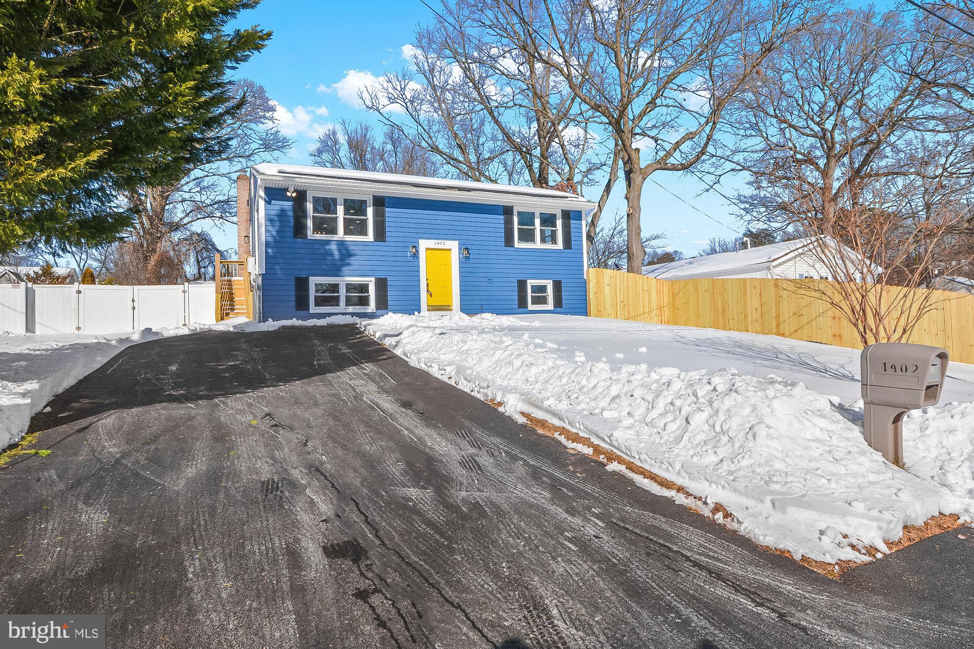 1402 Valley Creek Road Severn, MD 21144 - Photo 1 of 46 Front View Partially Fenced Front Yard