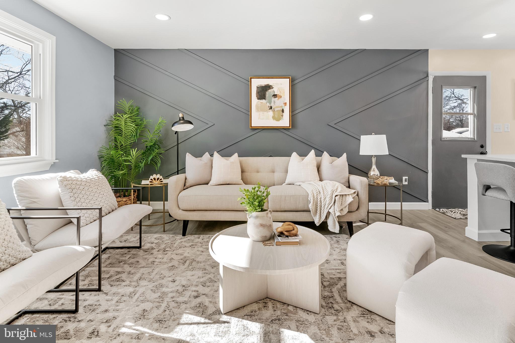 1402 Valley Creek Road Severn, MD 21144 - Photo 23 of 46 Accent Wall In Living Room