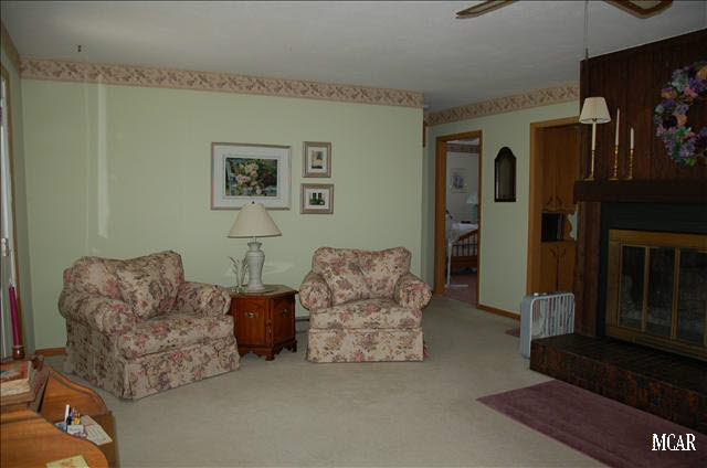 12061 Wells Road Petersburg, MI 49270 - Photo 4 of 19 Living Room W/FP