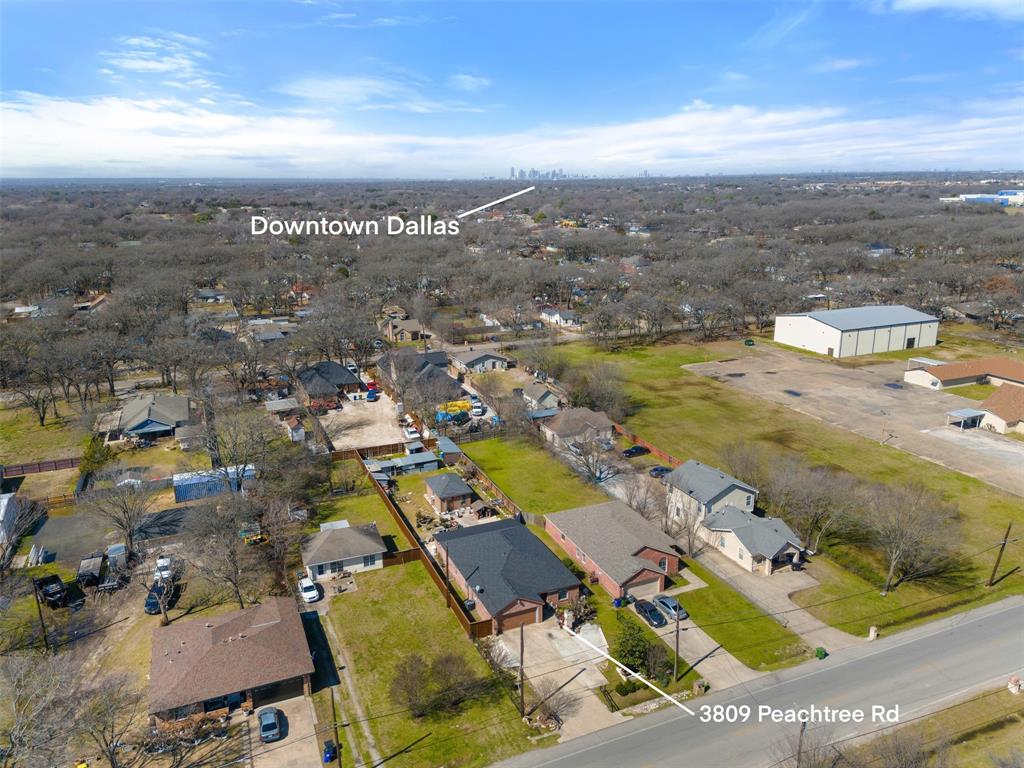 3809 Peachtree Road Balch Springs, TX 75180 - Photo 26 of 27 Drone / aerial view featuring a residential view