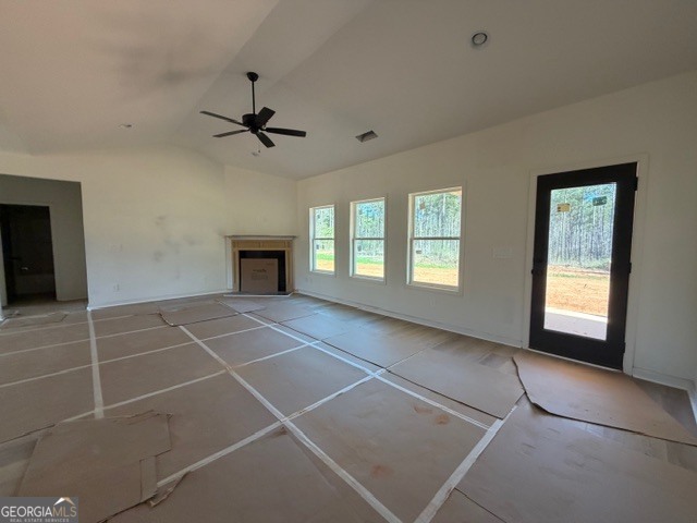 226 Robert Williams Road Pine Mountain, GA 31822 - Photo 10 of 34 an empty room with windows and fireplace