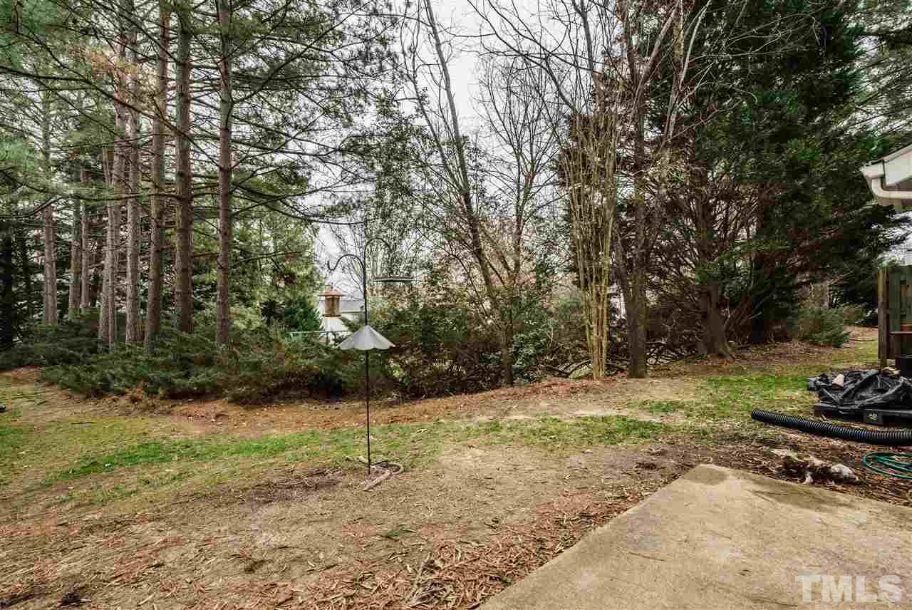 7634 Falcon Rest Circle, Unit 7634 Raleigh, NC 27615 - Photo 23 of 25 a backyard of a house with lots of green space