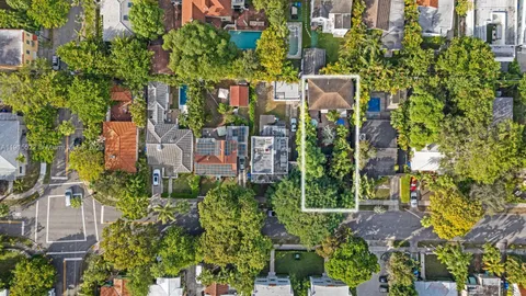 an aerial view of multiple house