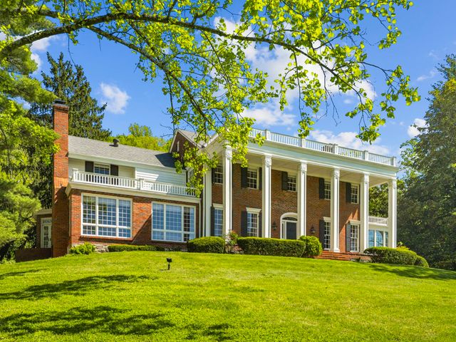 a view of a building with a garden