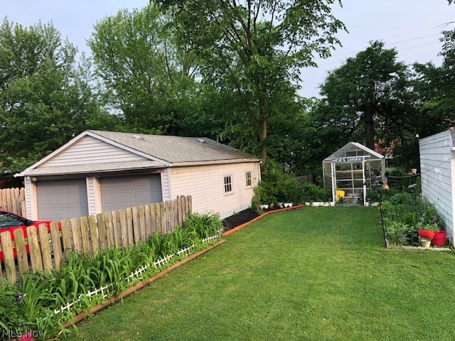 3919 Orchard Road Cleveland Heights, OH 44121 - Photo 19 of 35 View of backyard. 10x12 Greenhouse added 2018.