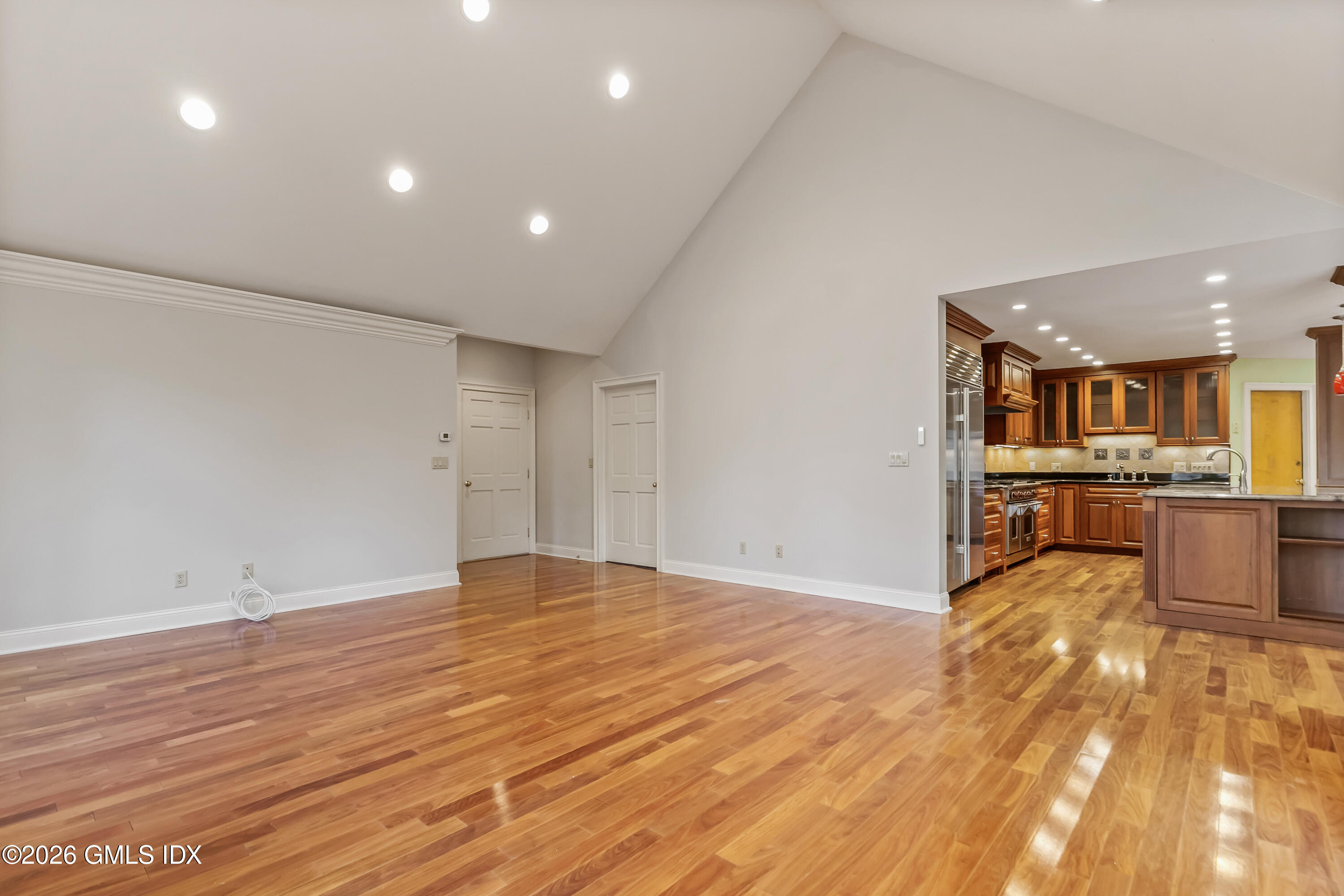 145 R Shore Road Old Greenwich, CT 06870 - Photo 19 of 41 a view of kitchen with wooden floor