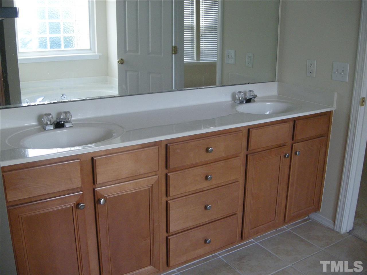 8423 Header Stone Drive Raleigh, NC 27613 - Photo 9 of 14 a bathroom with a sink and a mirror