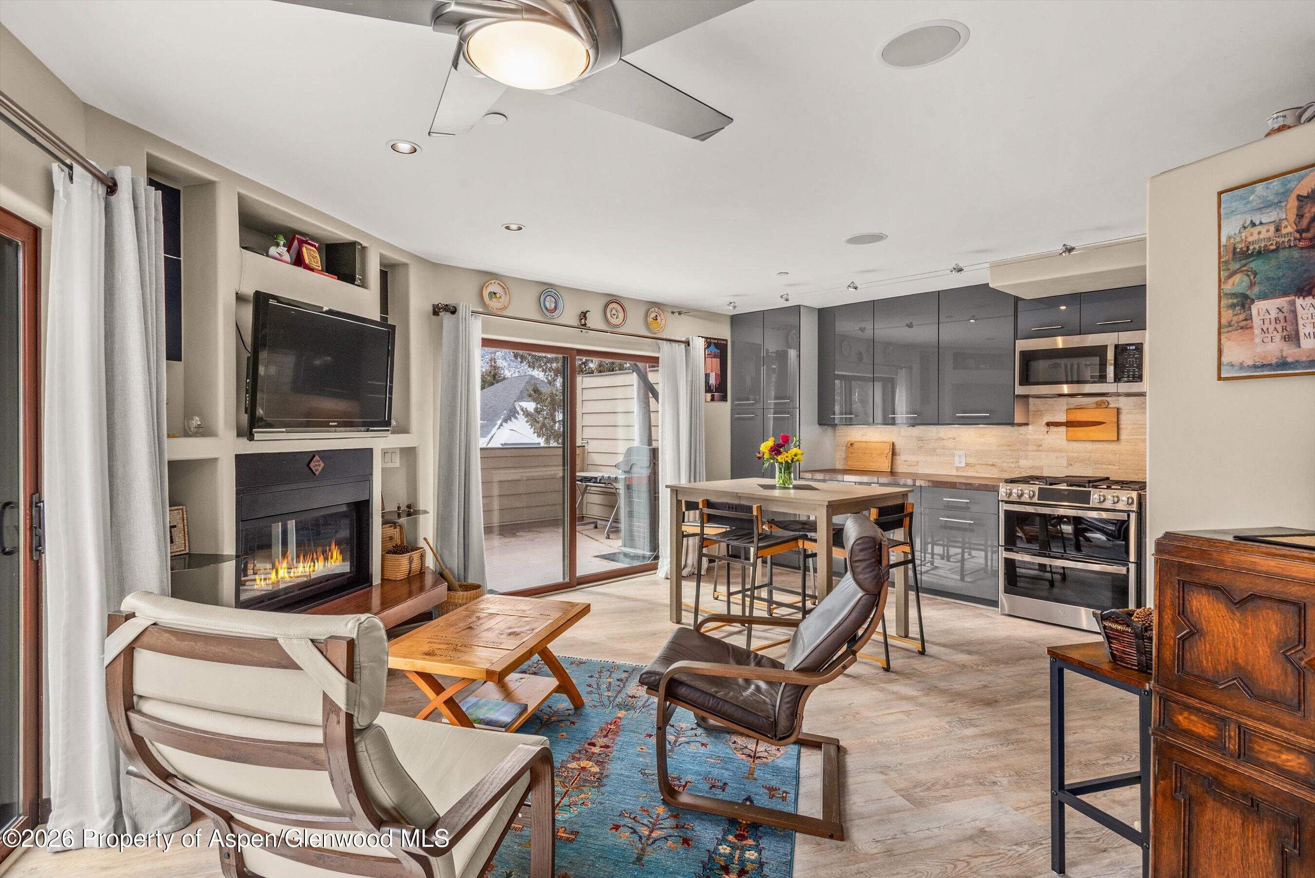 LIVING ROOM WITH FIREPLACE