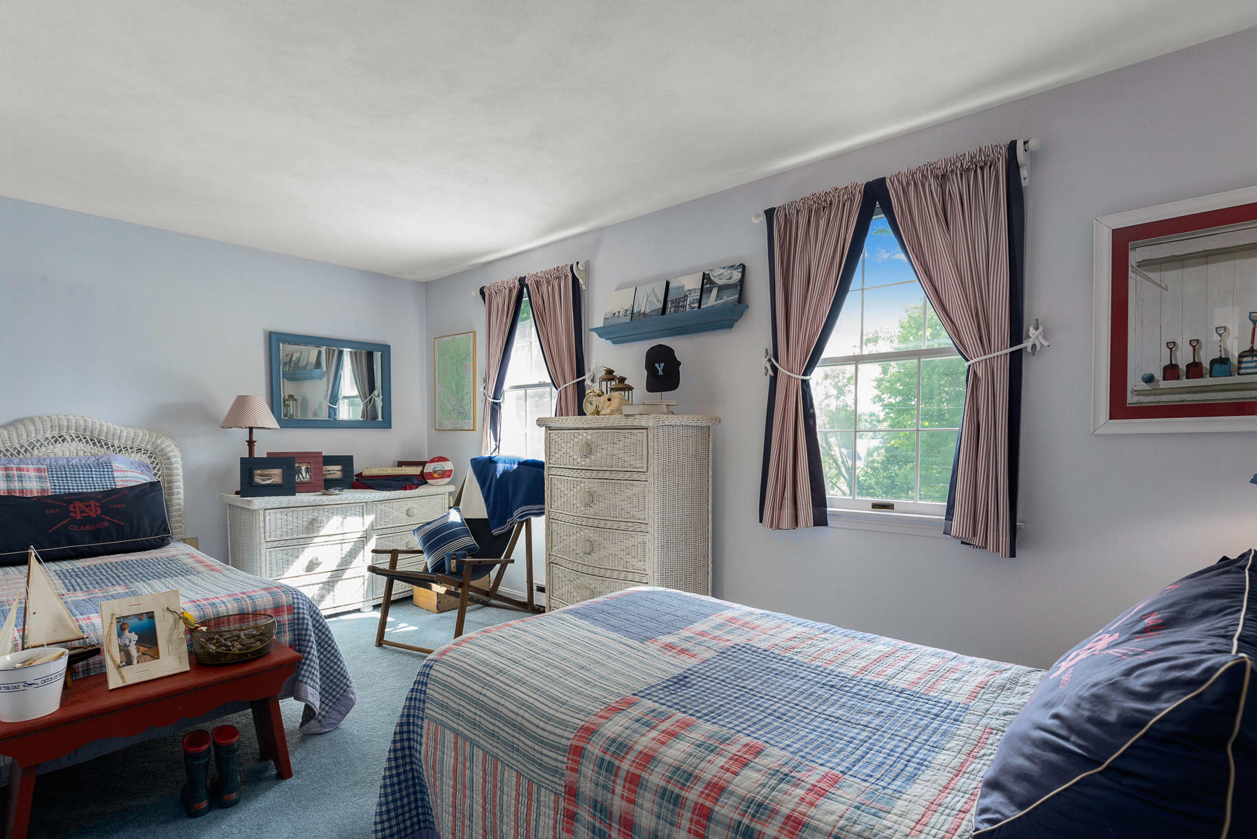 49 Ferncroft Road York, ME 03909 - Photo 27 of 37 a second bedroom with a nautical theme