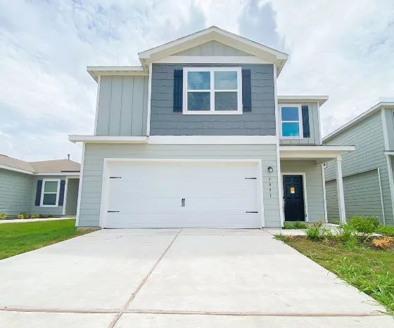 front view of house with a yard