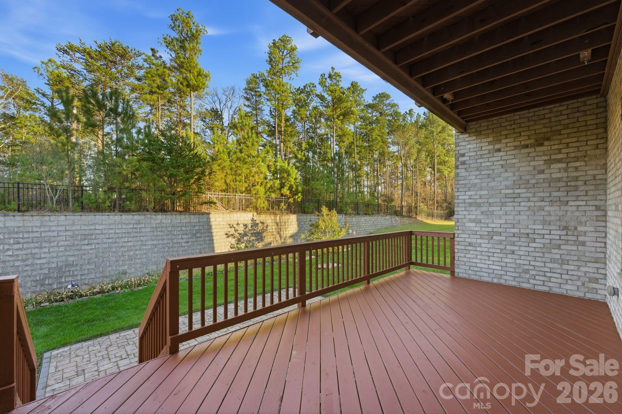 374 Hampton Trail Drive Fort Mill, SC 29708 - Photo 24 of 46 a view of a porch with wooden floor and yard in the back