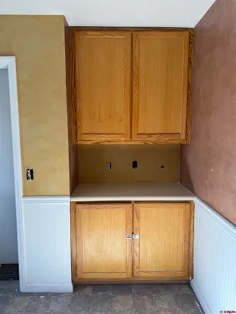 a close view of closet