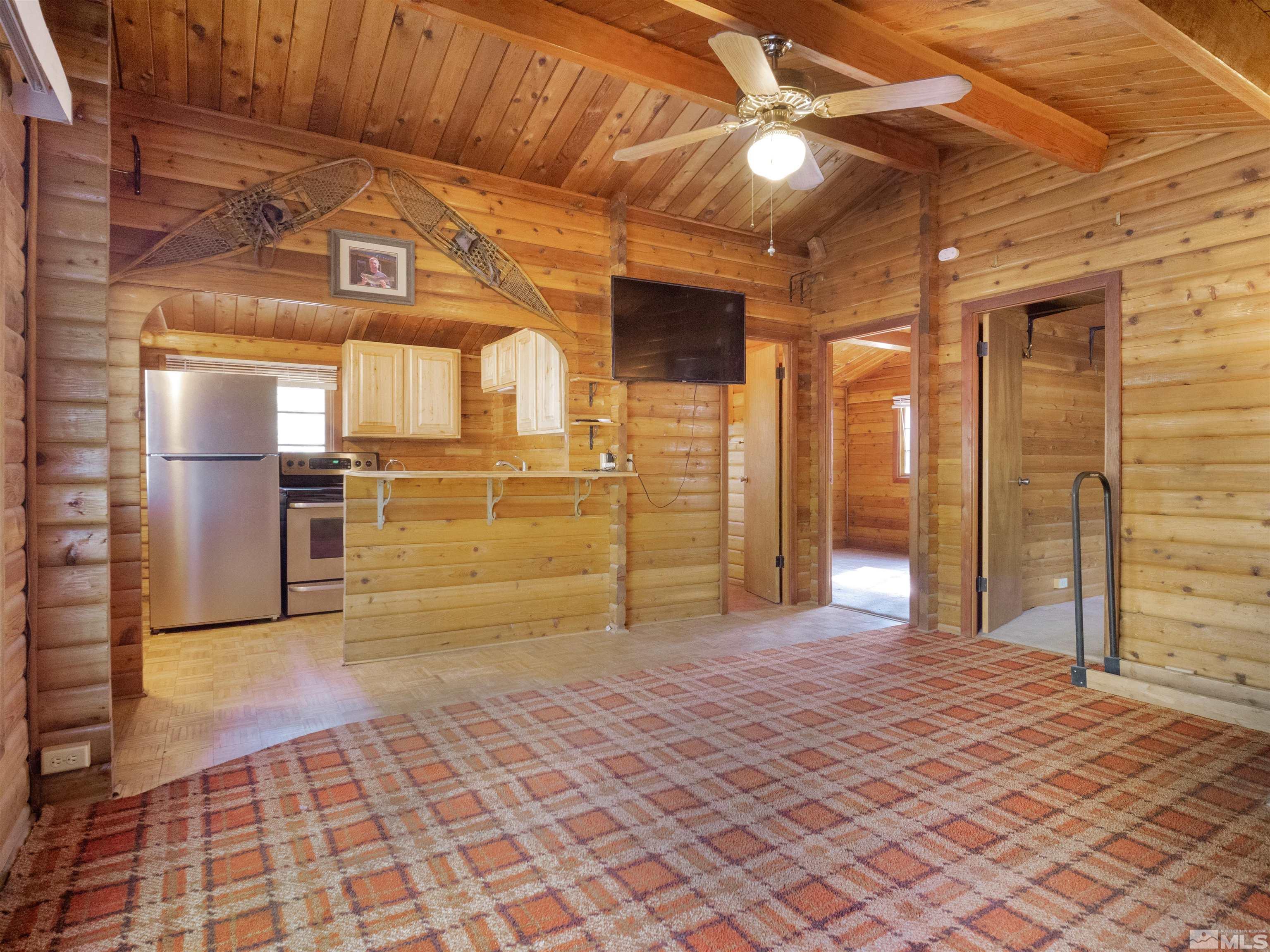 77 Ox Bow Markleeville, CA 96120 - Photo 11 of 33 a view of a hallway with wooden floor