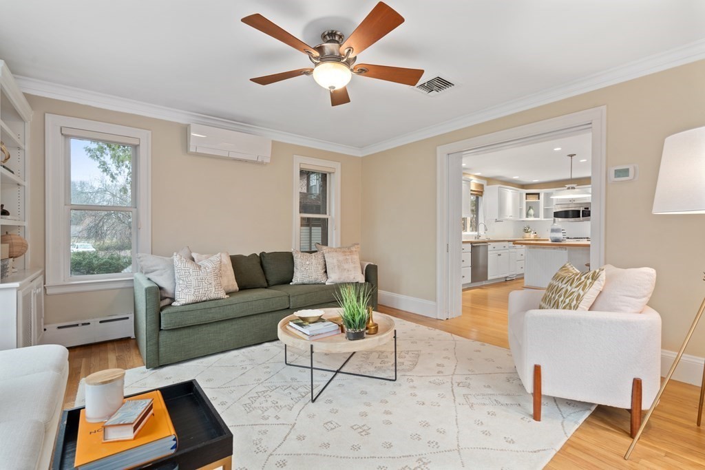 7 Stanley Road Newton, MA 02468 - Photo 10 of 18 a living room with furniture and a window