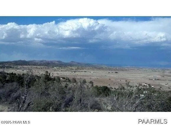 a view of city and mountain