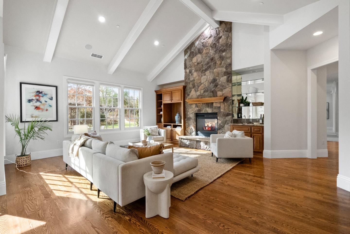 21190 Canyon Oak Way Cupertino, CA 95014 - Photo 7 of 72 a living room with furniture and a large window