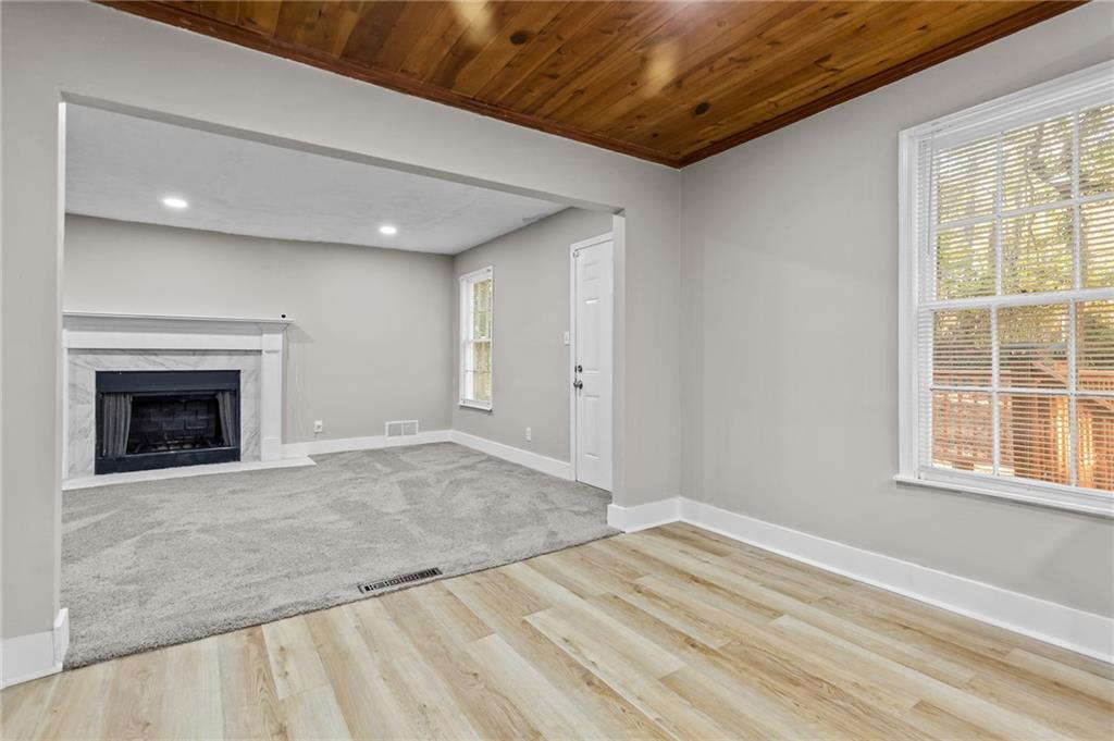 800 Post Rd Circle Stone Mountain, GA 30088 - Photo 19 of 45 a view of empty room with a fireplace