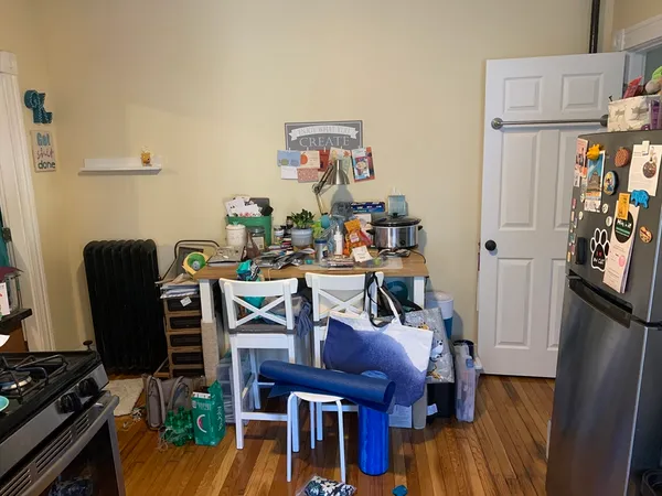 a close view of water heater room