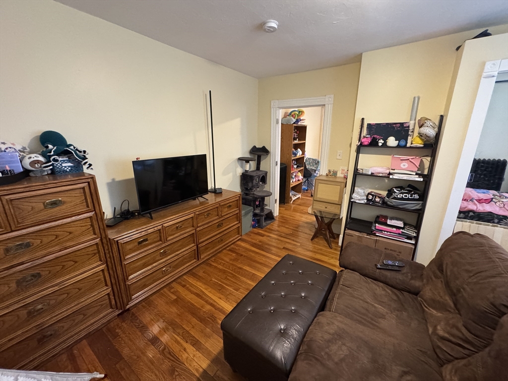 5 Blake Street, Unit 1 Cambridge, MA 02140 - Photo 30 of 41 a living room with furniture and a flat screen tv