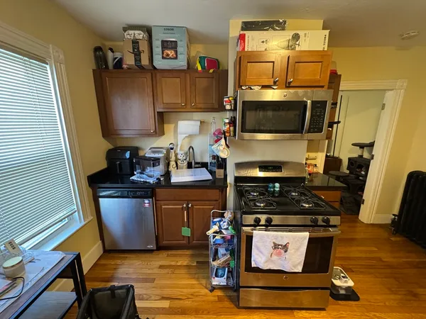 a room with gym equipment