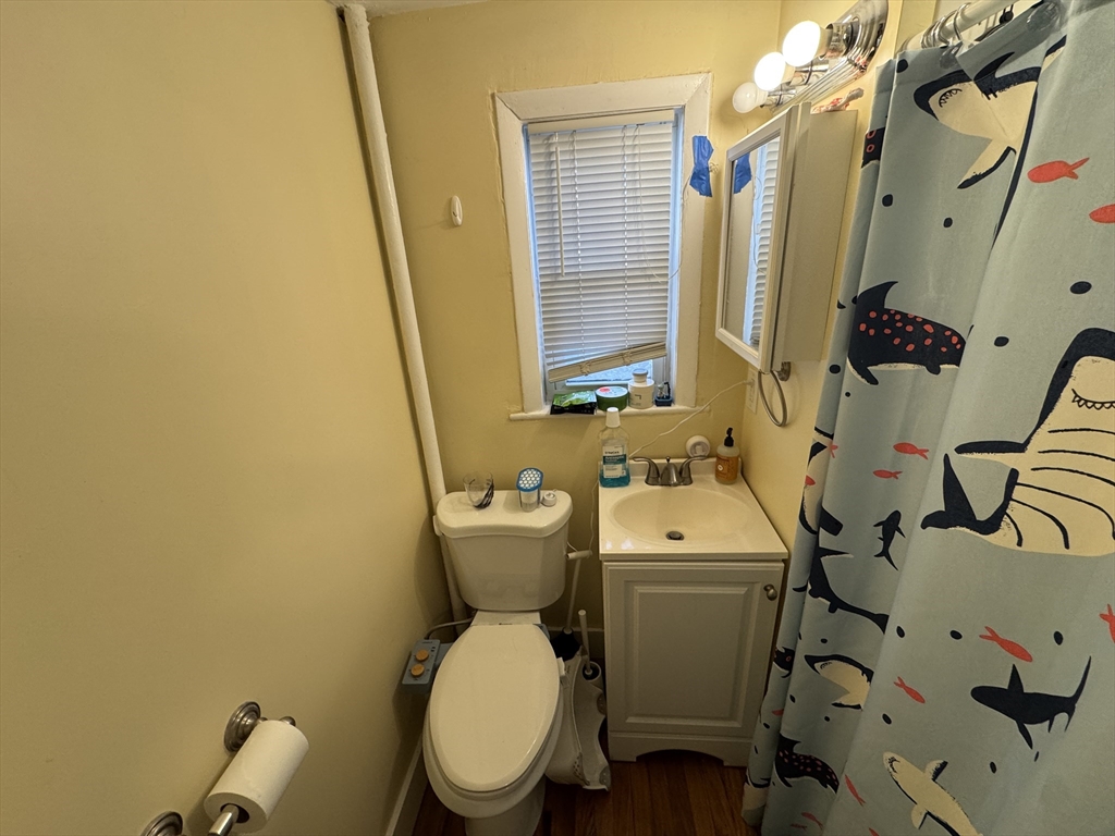 5 Blake Street, Unit 1 Cambridge, MA 02140 - Photo 40 of 41 a bathroom with a toilet sink and mirror