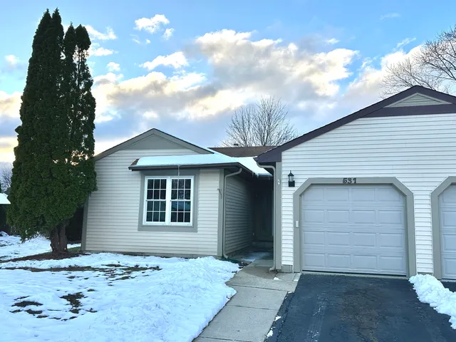 a front view of a house