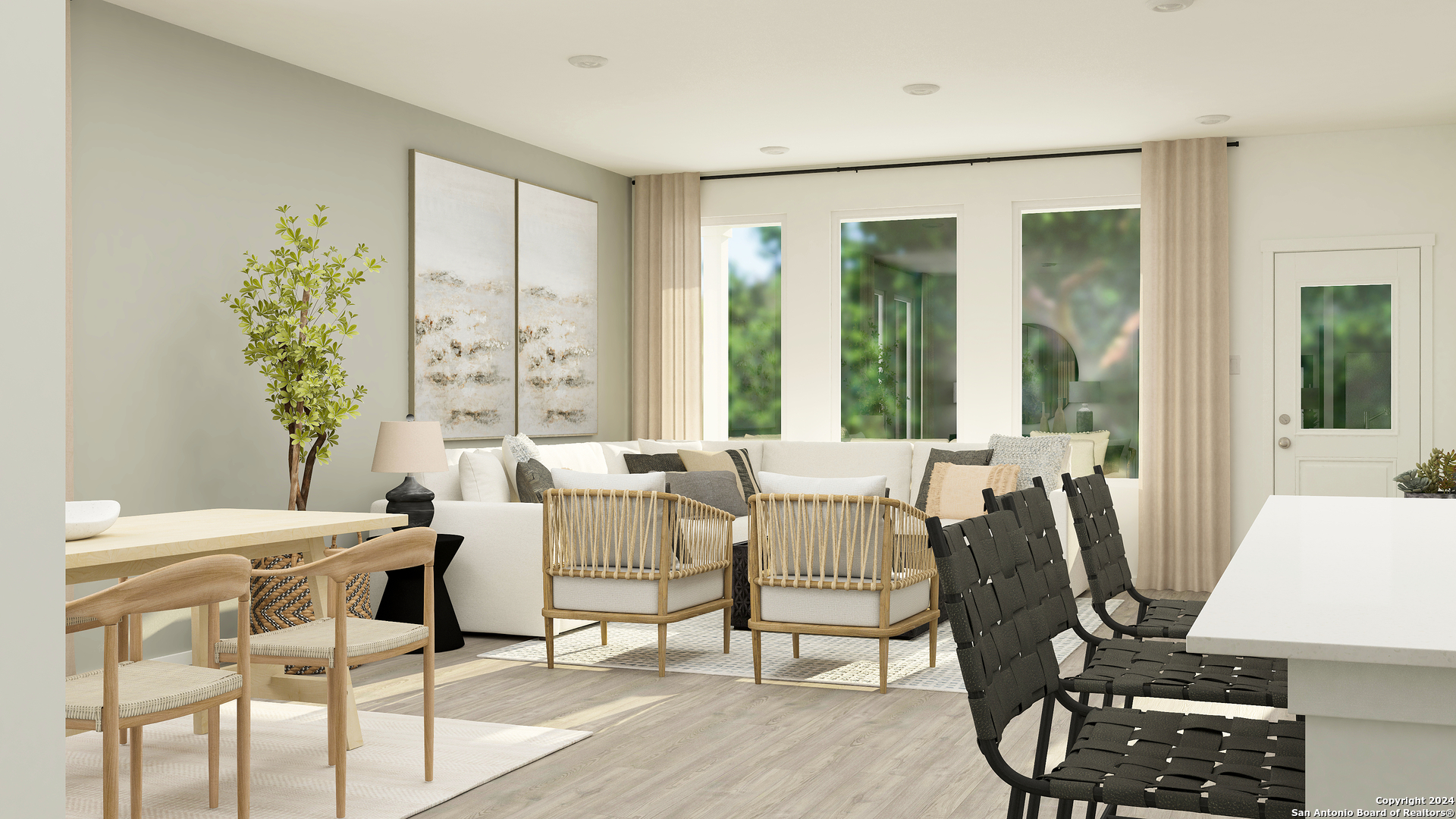 12423 Las Ranas San Antonio, TX 78245 - Photo 14 of 27 a view of a dining room with furniture window and outside view