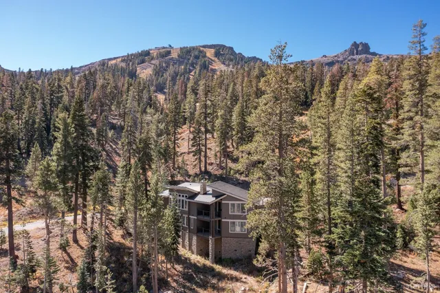 a aerial view of a house