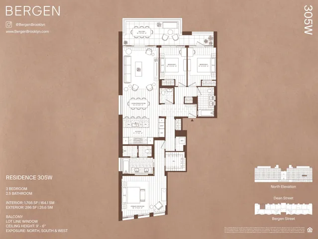 $3,400,000 | 323 Bergen Street, Unit 305W | Boerum Hill