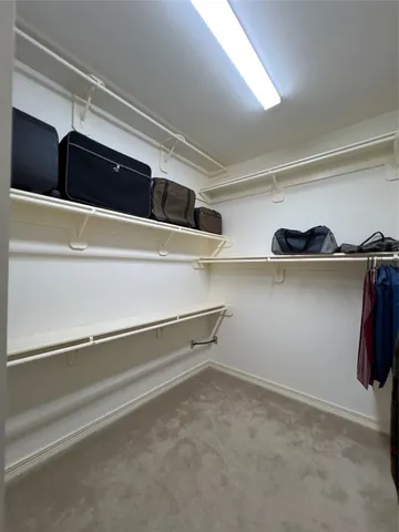 a close view of closet