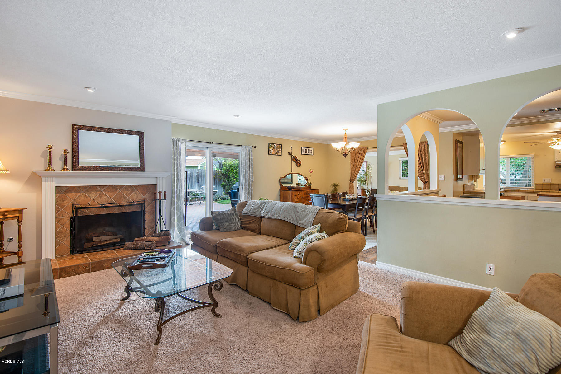2974 Racine Street Simi Valley, CA 93065 - Photo 3 of 30 a living room with furniture and a fireplace